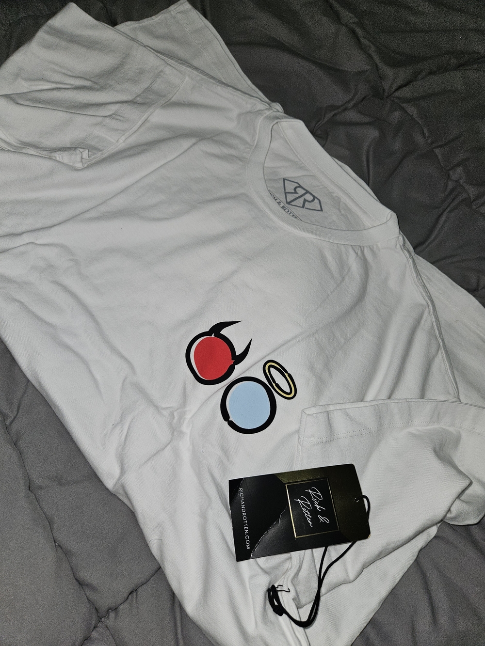 "Angel, Devil" Classic Tee by streetwear clothing brand Rich & Rotten